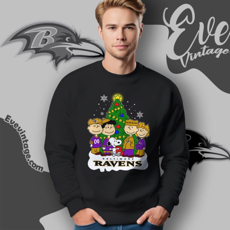 Snoopy And Friends Baltimore Ravens Christmas Shirt Sweatshirt Snoopy And Friends Baltimore Ravens Christmas Shirt Sweatshirt