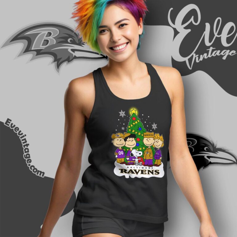 Snoopy And Friends Baltimore Ravens Christmas Shirt Tank Top Racerback Snoopy And Friends Baltimore Ravens Christmas Shirt Tank Top Racerback