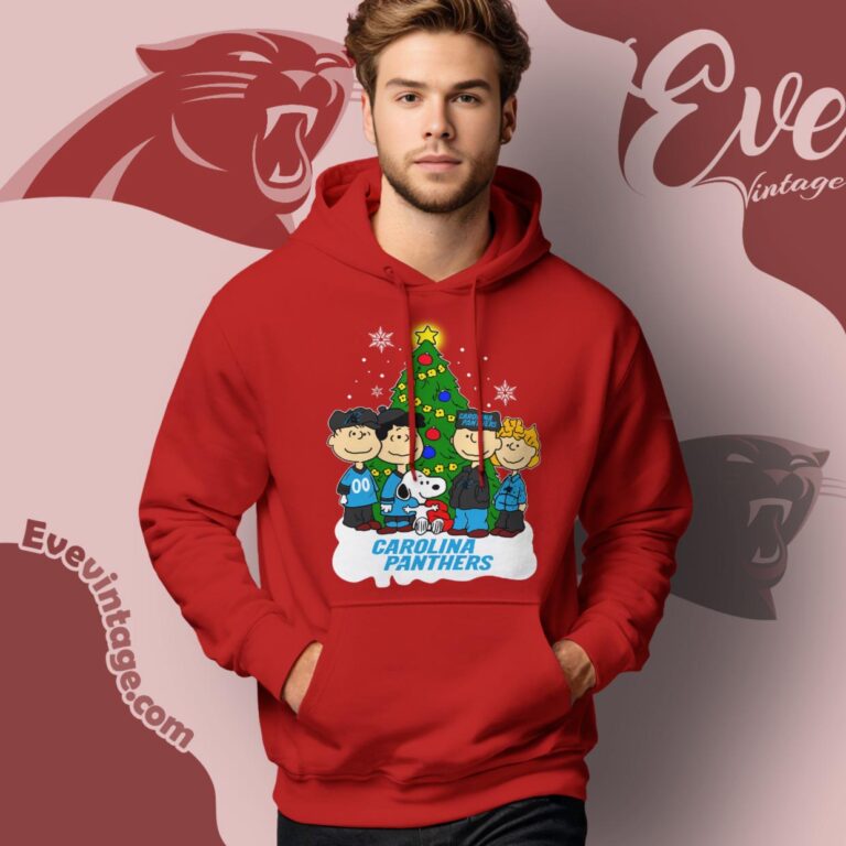 Snoopy And Friends Carolina Panthers Christmas Shirt Hoodie Snoopy And Friends Carolina Panthers Christmas Shirt Hoodie