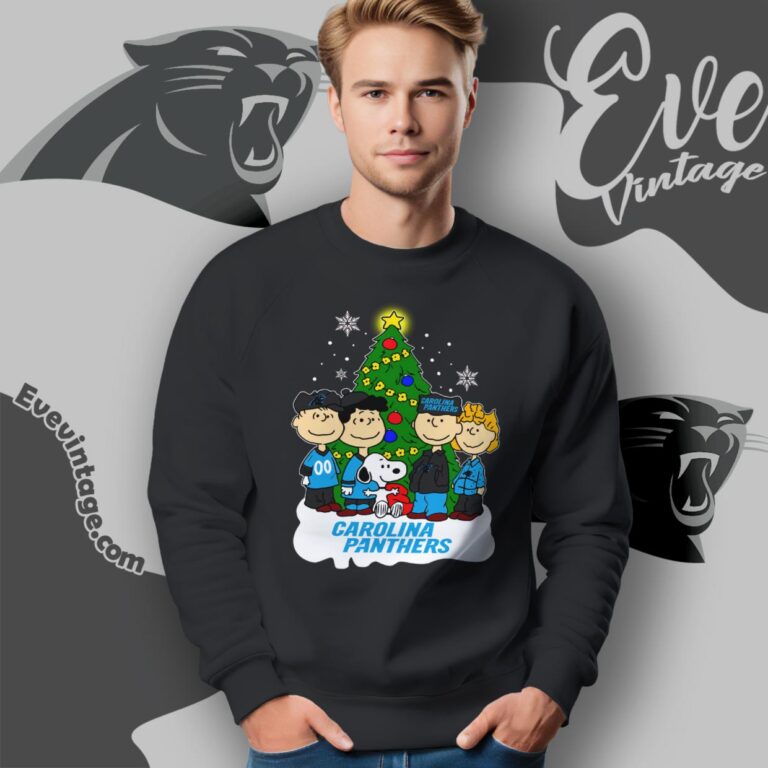 Snoopy And Friends Carolina Panthers Christmas Shirt Sweatshirt Snoopy And Friends Carolina Panthers Christmas Shirt Sweatshirt