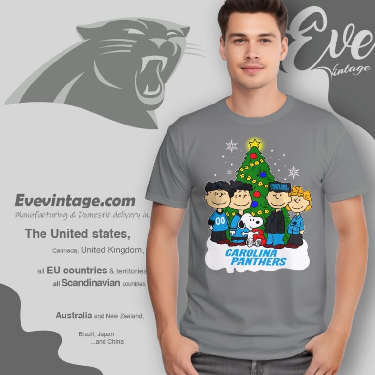 Snoopy And Friends Carolina Panthers Christmas Shirt T Shirt Snoopy And Friends Carolina Panthers Christmas Shirt T Shirt