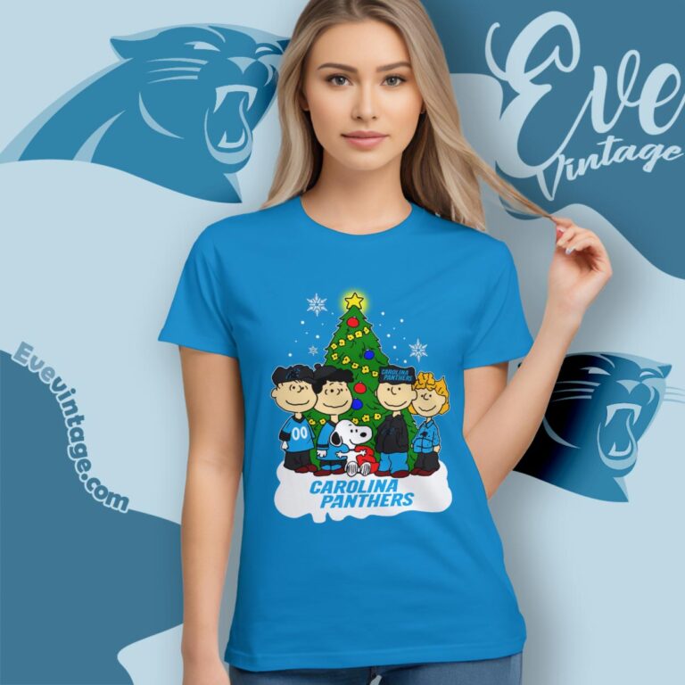 Snoopy And Friends Carolina Panthers Christmas Shirt Women T Shirt Snoopy And Friends Carolina Panthers Christmas Shirt Women T Shirt