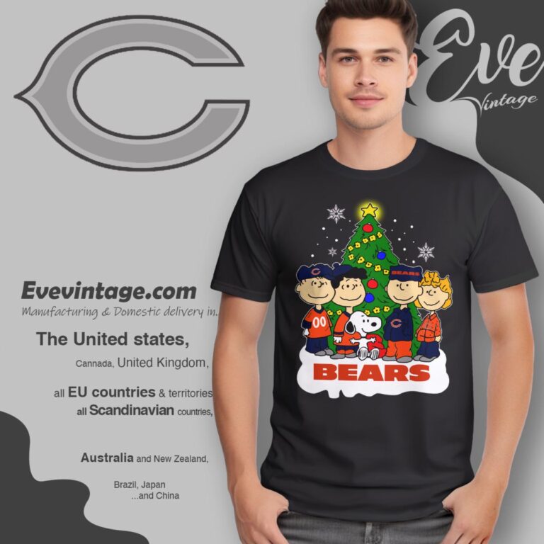 Snoopy And Friends Chicago Bears Christmas Shirt T Shirt Snoopy And Friends Chicago Bears Christmas Shirt T Shirt