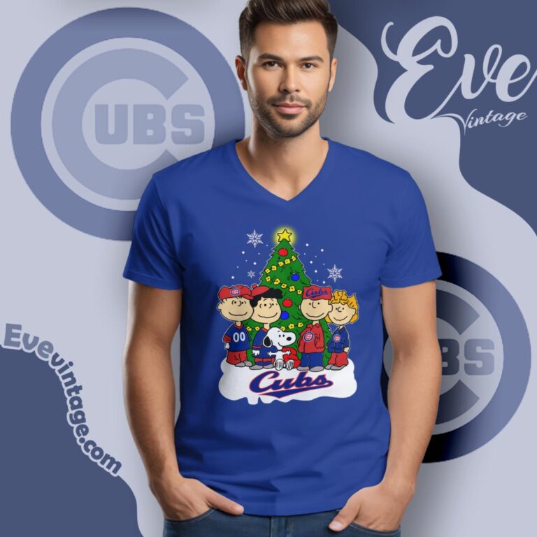 Snoopy And Friends Chicago Cubs Christmas Shirt V Neck TShirt Snoopy And Friends Chicago Cubs Christmas Shirt V Neck TShirt