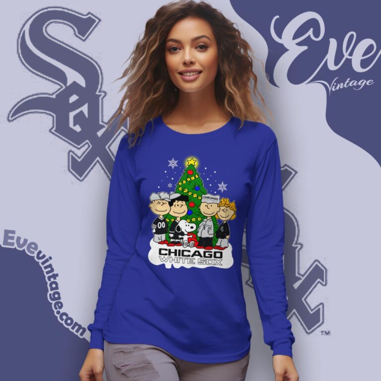 Snoopy And Friends Chicago White Sox Christmas Shirt Long Sleeve Tee Snoopy And Friends Chicago White Sox Christmas Shirt Long Sleeve Tee