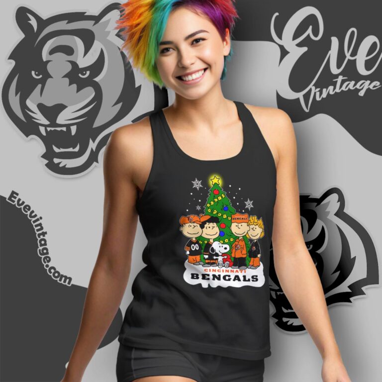 Snoopy And Friends Cincinnati Bengals Christmas Shirt Tank Top Racerback Snoopy And Friends Cincinnati Bengals Christmas Shirt Tank Top Racerback