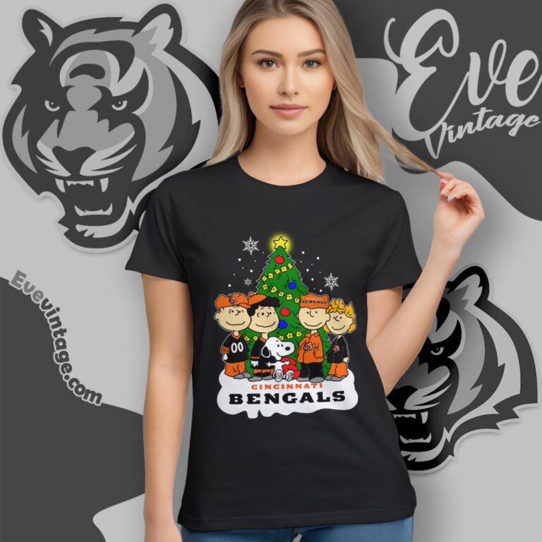 Snoopy And Friends Cincinnati Bengals Christmas Shirt Women T Shirt Snoopy And Friends Cincinnati Bengals Christmas Shirt Women T Shirt
