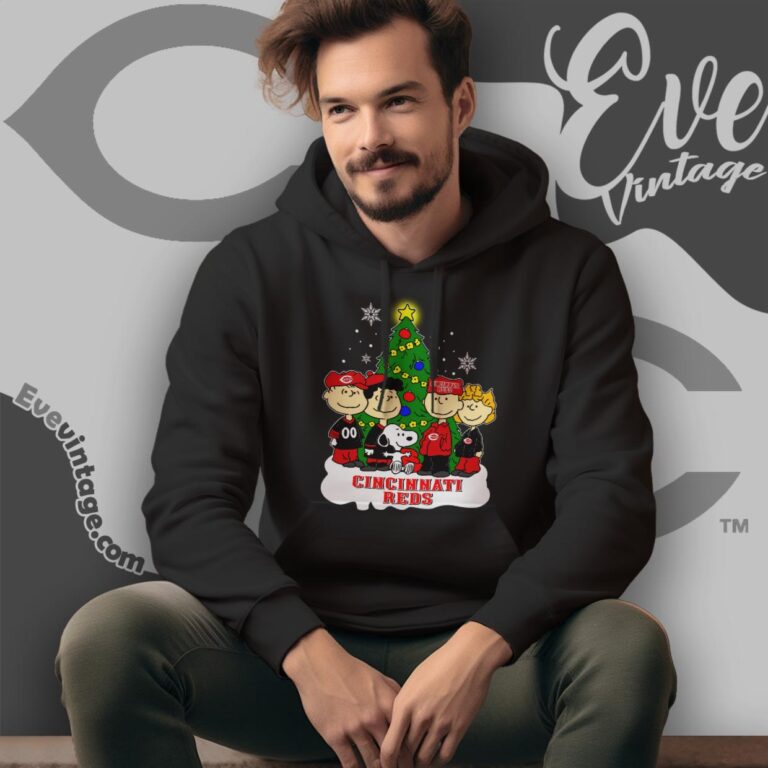 Snoopy And Friends Cincinnati Reds Christmas Shirt Hoodie Snoopy And Friends Cincinnati Reds Christmas Shirt Hoodie