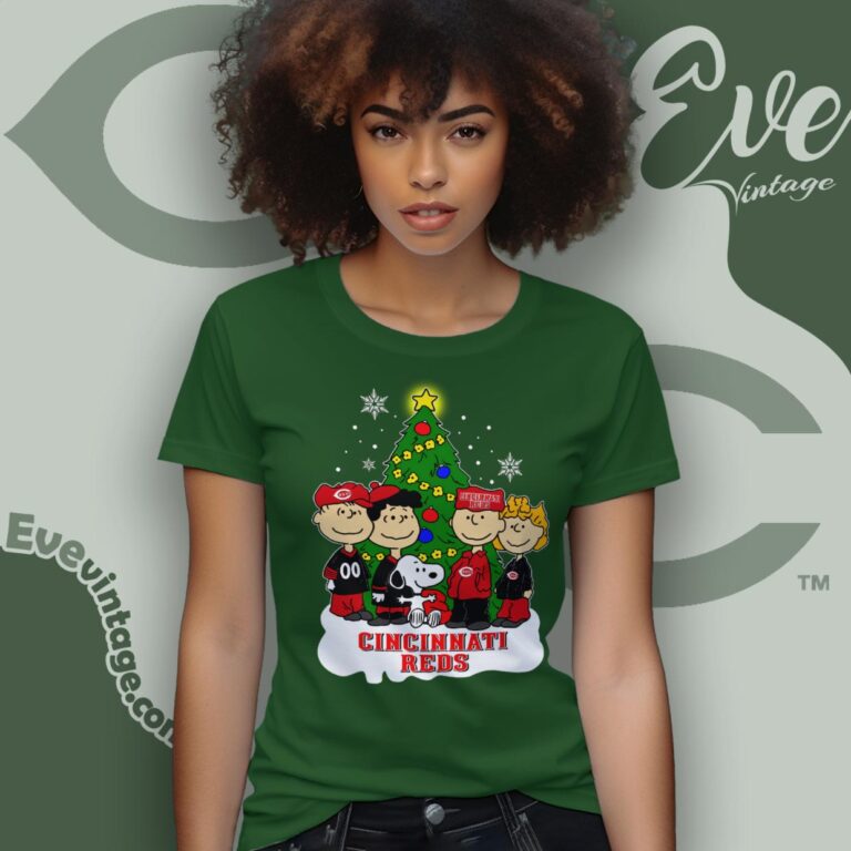 Snoopy And Friends Cincinnati Reds Christmas Shirt Women T Shirt Snoopy And Friends Cincinnati Reds Christmas Shirt Women T Shirt