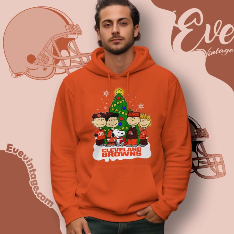 Snoopy And Friends Cleveland Browns Christmas Shirt Hoodie Snoopy And Friends Cleveland Browns Christmas Shirt Hoodie
