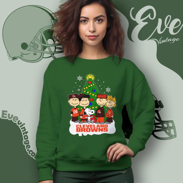 Snoopy And Friends Cleveland Browns Christmas Shirt Sweatshirt Snoopy And Friends Cleveland Browns Christmas Shirt Sweatshirt