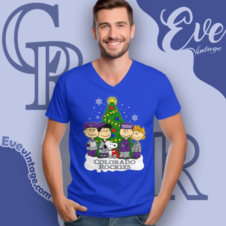 Snoopy And Friends Colorado Rockies Christmas Shirt V Neck TShirt Snoopy And Friends Colorado Rockies Christmas Shirt V Neck TShirt