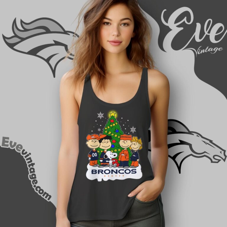 Snoopy And Friends Denver Broncos Christmas Shirt Tank Top Racerback Snoopy And Friends Denver Broncos Christmas Shirt Tank Top Racerback