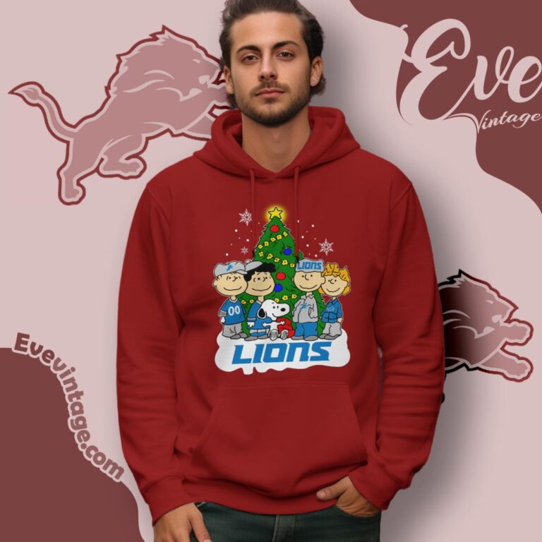 Snoopy And Friends Detroit Lions Christmas Shirt Hoodie Snoopy And Friends Detroit Lions Christmas Shirt Hoodie