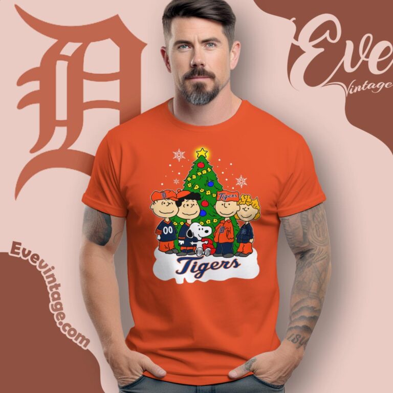 Snoopy And Friends Detroit Tigers Christmas Shirt T Shirt Snoopy And Friends Detroit Tigers Christmas Shirt T Shirt