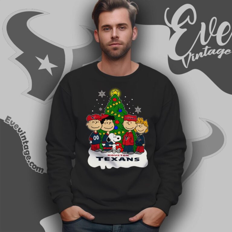 Snoopy And Friends Houston Texans Christmas Shirt Sweatshirt Snoopy And Friends Houston Texans Christmas Shirt Sweatshirt