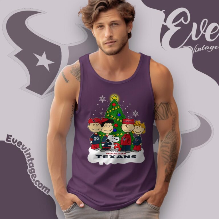 Snoopy And Friends Houston Texans Christmas Shirt Tank Top Racerback Snoopy And Friends Houston Texans Christmas Shirt Tank Top Racerback