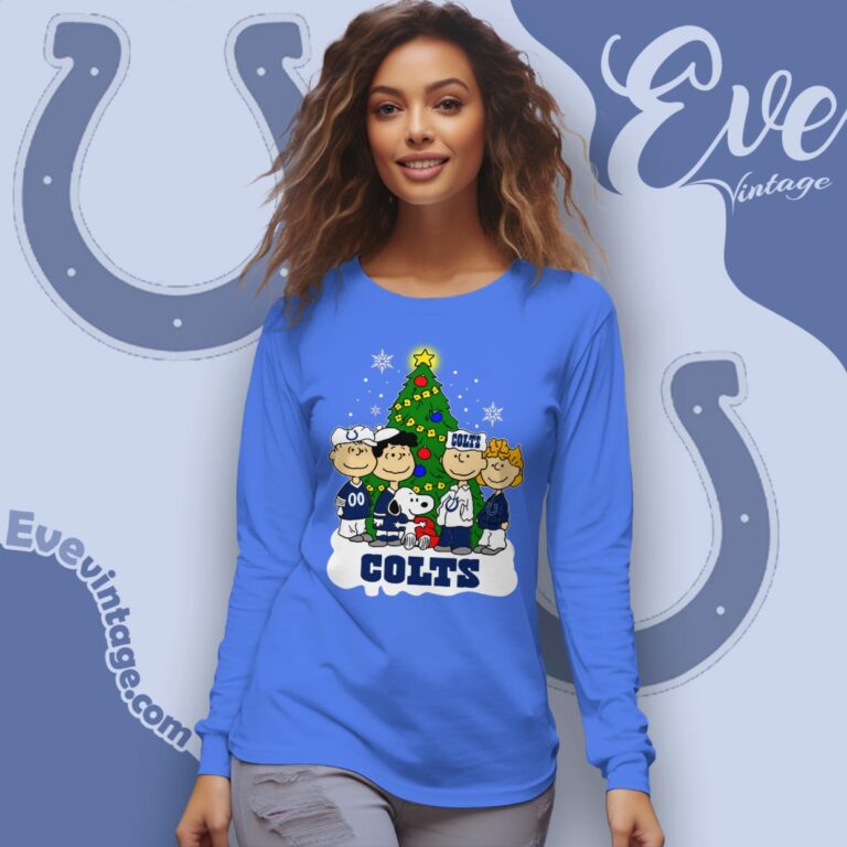 Snoopy And Friends Indianapolis Colts Christmas Shirt Long Sleeve Tee Snoopy And Friends Indianapolis Colts Christmas Shirt Long Sleeve Tee