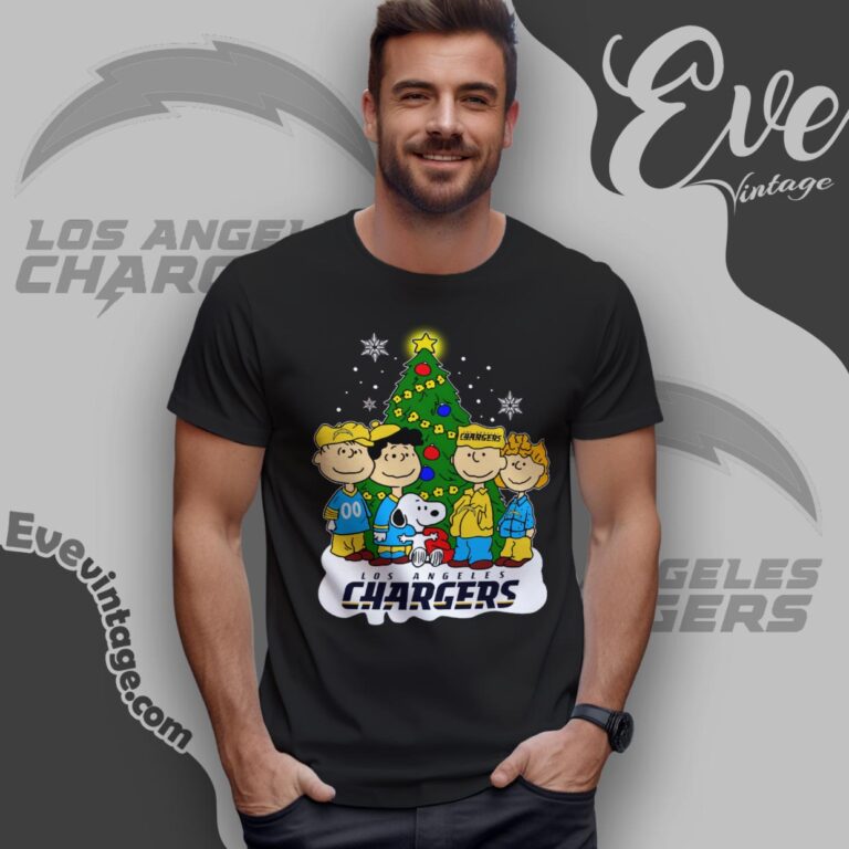 Snoopy And Friends Los Angeles Chargers Christmas Shirt T Shirt Snoopy And Friends Los Angeles Chargers Christmas Shirt T Shirt