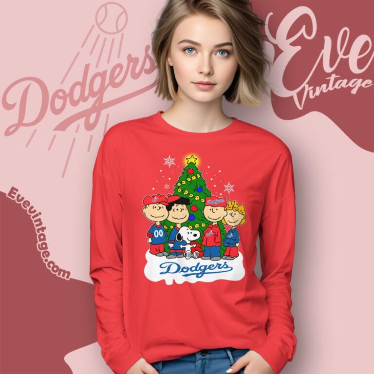 Snoopy And Friends Los Angeles Dodgers Christmas Shirt Long Sleeve Tee Snoopy And Friends Los Angeles Dodgers Christmas Shirt Long Sleeve Tee