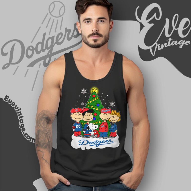 Snoopy And Friends Los Angeles Dodgers Christmas Shirt Tank Top Racerback Snoopy And Friends Los Angeles Dodgers Christmas Shirt Tank Top Racerback