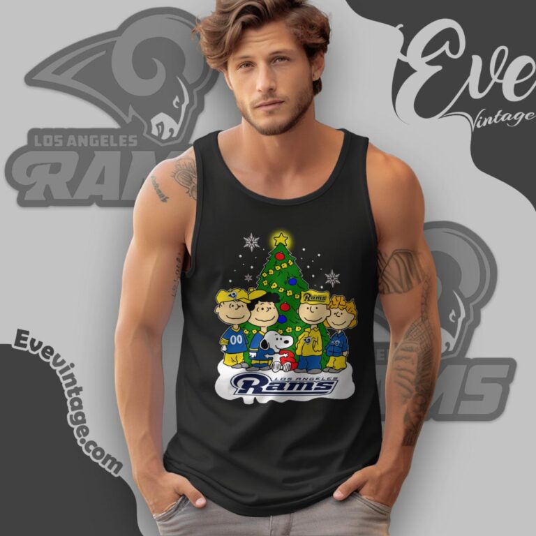 Snoopy And Friends Los Angeles Rams Christmas Shirt Tank Top Racerback Snoopy And Friends Los Angeles Rams Christmas Shirt Tank Top Racerback