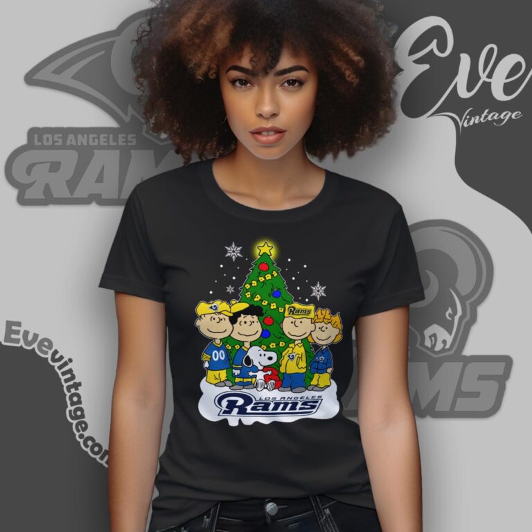 Snoopy And Friends Los Angeles Rams Christmas Shirt Women T Shirt Snoopy And Friends Los Angeles Rams Christmas Shirt Women T Shirt