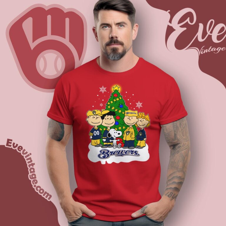 Snoopy And Friends Milwaukee Brewers Christmas Shirt T Shirt Snoopy And Friends Milwaukee Brewers Christmas Shirt T Shirt