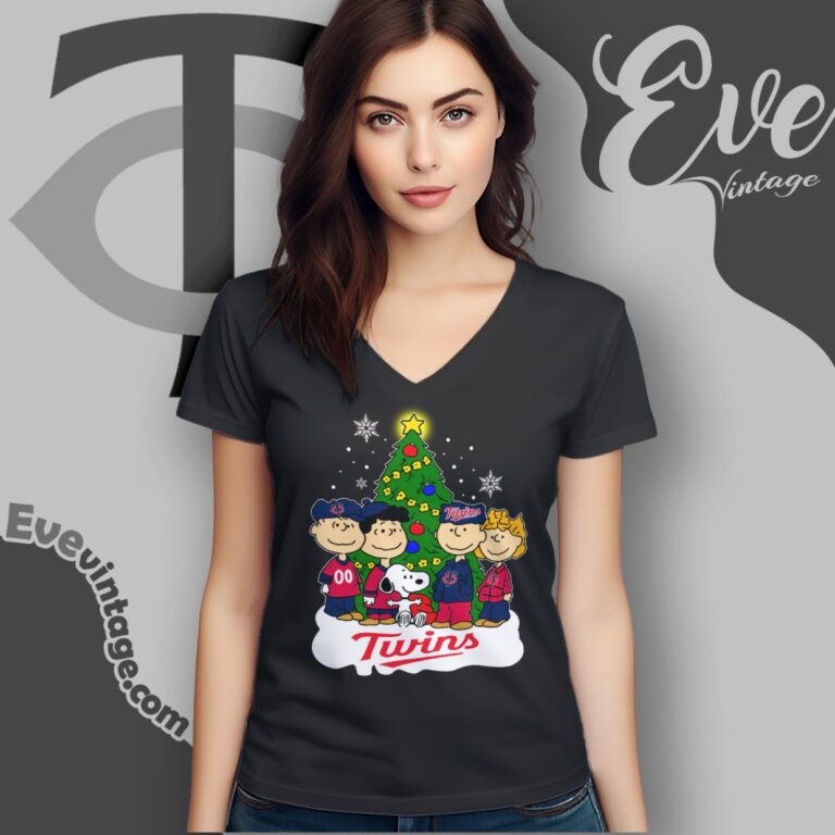 Snoopy And Friends Minnesota Twins Christmas Shirt V Neck TShirt Snoopy And Friends Minnesota Twins Christmas Shirt V Neck TShirt