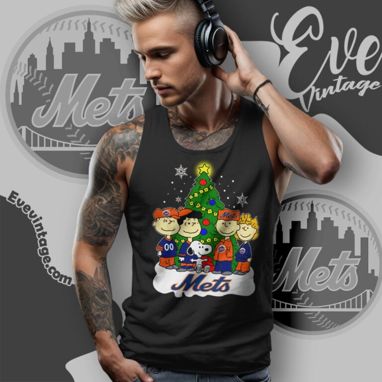 Snoopy And Friends New York Mets Christmas Shirt Tank Top Racerback Snoopy And Friends New York Mets Christmas Shirt Tank Top Racerback
