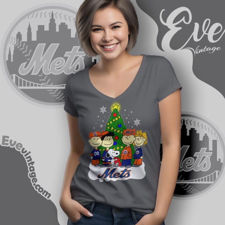 Snoopy And Friends New York Mets Christmas Shirt V Neck TShirt Snoopy And Friends New York Mets Christmas Shirt V Neck TShirt