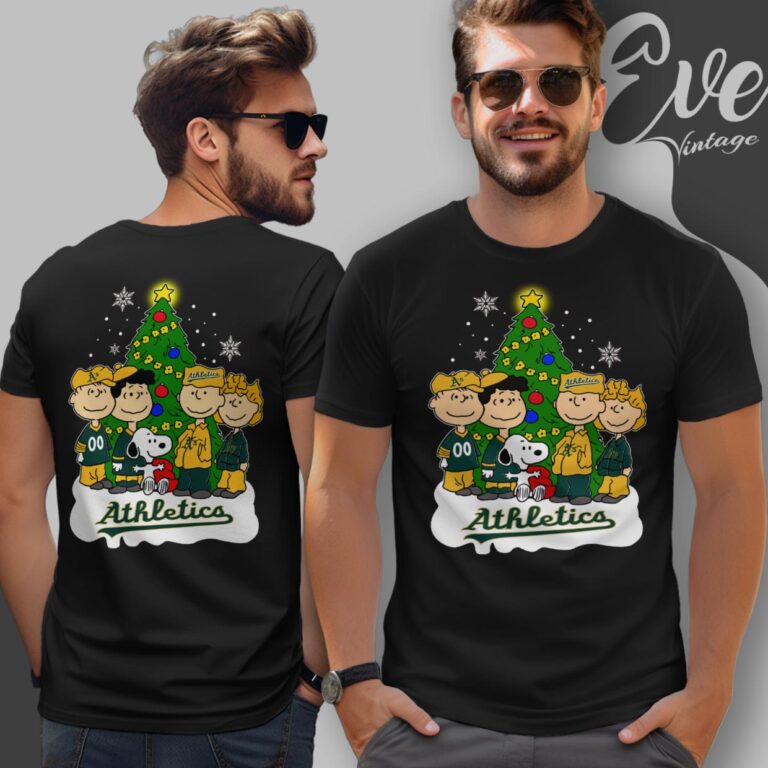 Snoopy And Friends Oakland Athletics Christmas Shirt T Shirt Snoopy And Friends Oakland Athletics Christmas Shirt T Shirt