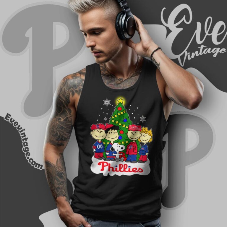 Snoopy And Friends Philadelphia Phillies Christmas Shirt Tank Top Racerback Snoopy And Friends Philadelphia Phillies Christmas Shirt Tank Top Racerback