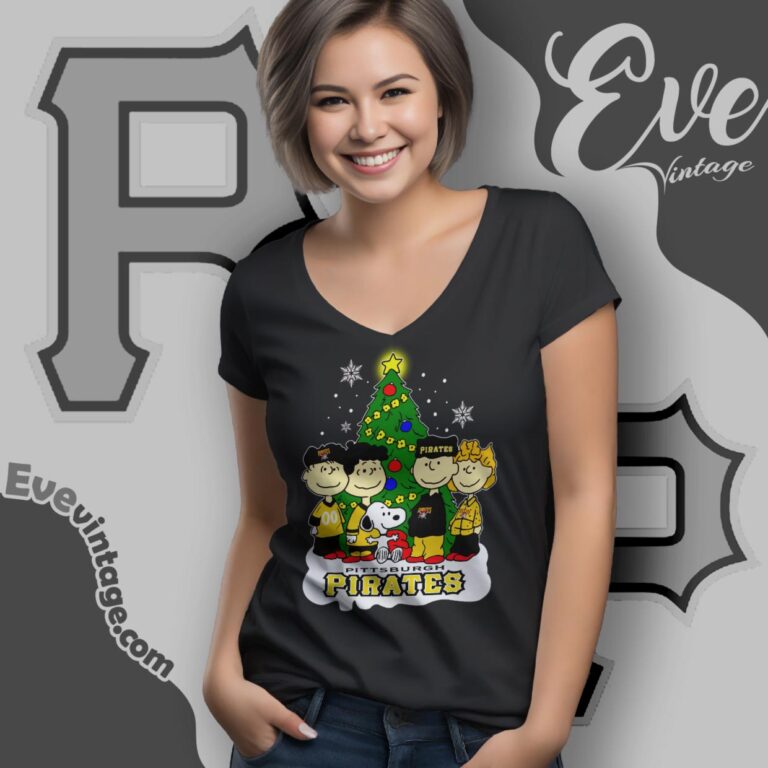 Snoopy And Friends Pittsburgh Pirates Christmas Shirt V Neck TShirt Snoopy And Friends Pittsburgh Pirates Christmas Shirt V Neck TShirt