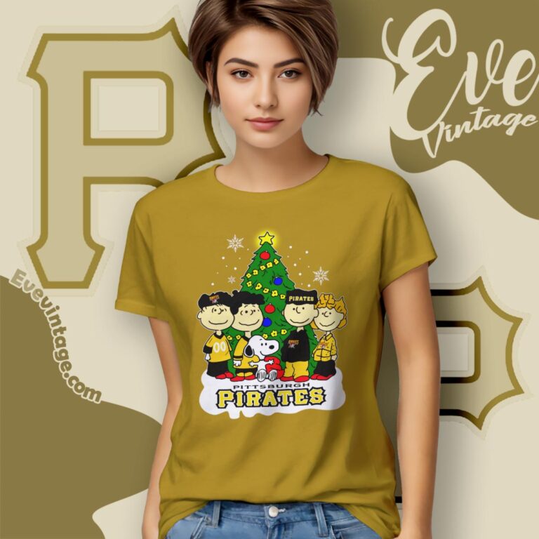 Snoopy And Friends Pittsburgh Pirates Christmas Shirt Women T Shirt Snoopy And Friends Pittsburgh Pirates Christmas Shirt Women T Shirt