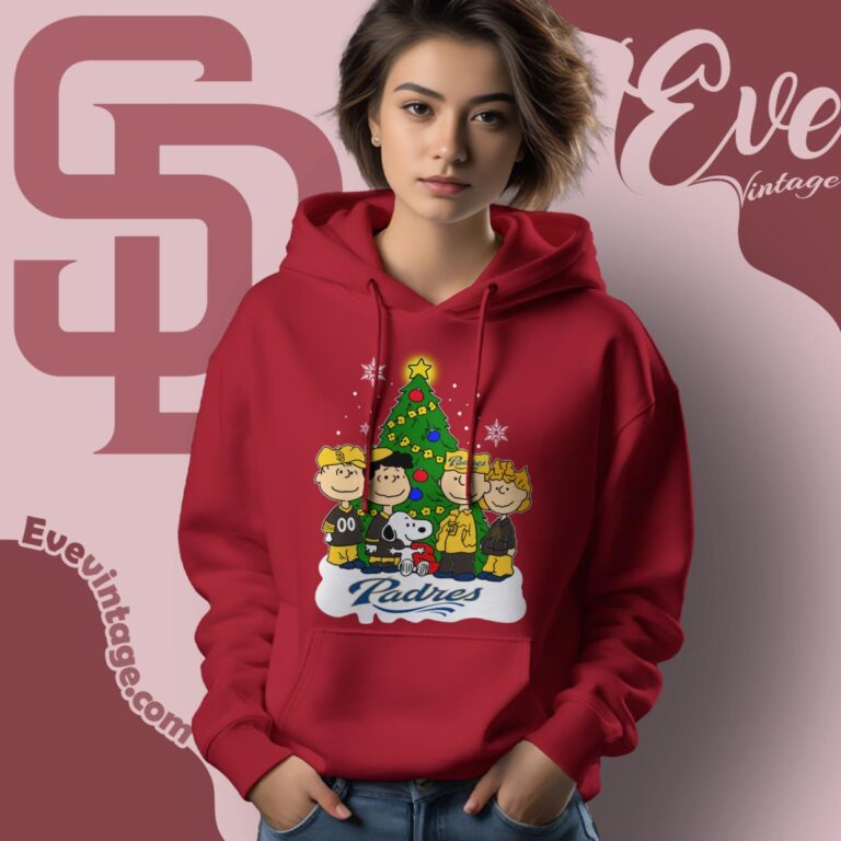 Snoopy And Friends San Diego Padres Christmas Shirt Hoodie Snoopy And Friends San Diego Padres Christmas Shirt Hoodie