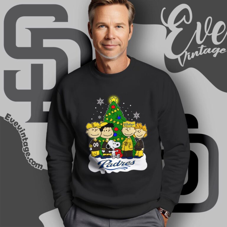 Snoopy And Friends San Diego Padres Christmas Shirt Sweatshirt Snoopy And Friends San Diego Padres Christmas Shirt Sweatshirt