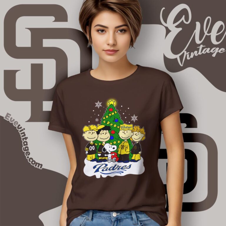 Snoopy And Friends San Diego Padres Christmas Shirt Women T Shirt Snoopy And Friends San Diego Padres Christmas Shirt Women T Shirt