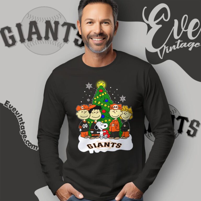 Snoopy And Friends San Francisco Giants Christmas Shirt Long Sleeve Tee Snoopy And Friends San Francisco Giants Christmas Shirt Long Sleeve Tee