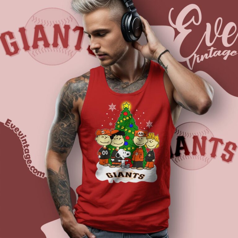 Snoopy And Friends San Francisco Giants Christmas Shirt Tank Top Racerback Snoopy And Friends San Francisco Giants Christmas Shirt Tank Top Racerback