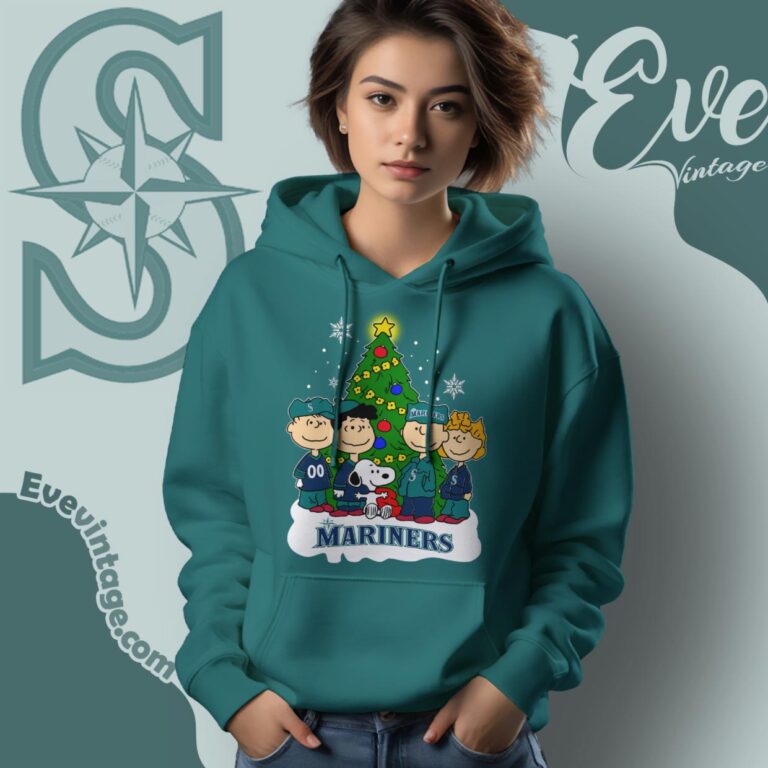 Snoopy And Friends Seattle Mariners Christmas Shirt Hoodie Snoopy And Friends Seattle Mariners Christmas Shirt Hoodie