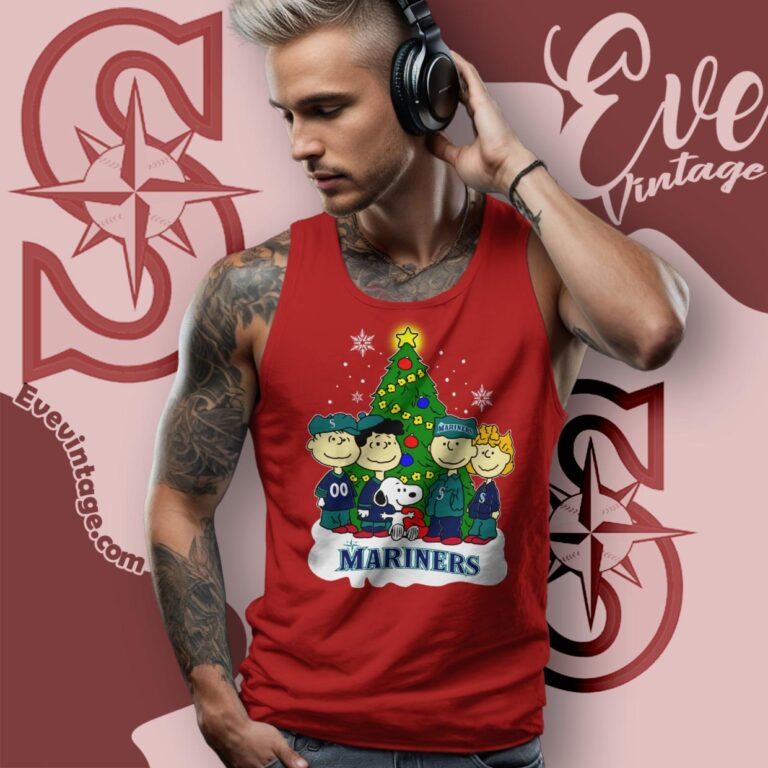Snoopy And Friends Seattle Mariners Christmas Shirt Tank Top Racerback Snoopy And Friends Seattle Mariners Christmas Shirt Tank Top Racerback