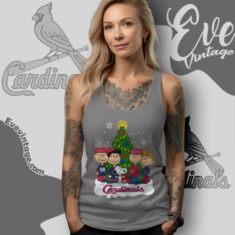 Snoopy And Friends St Louis Cardinals Christmas Shirt Tank Top Racerback Snoopy And Friends St Louis Cardinals Christmas Shirt Tank Top Racerback