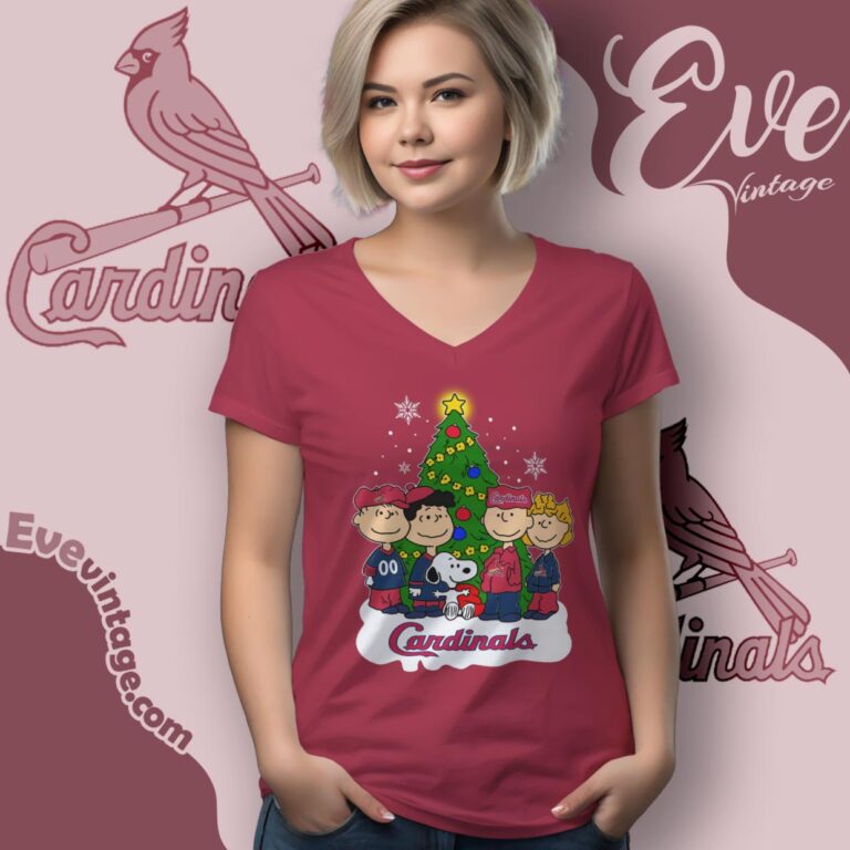 Snoopy And Friends St Louis Cardinals Christmas Shirt V Neck TShirt Snoopy And Friends St Louis Cardinals Christmas Shirt V Neck TShirt