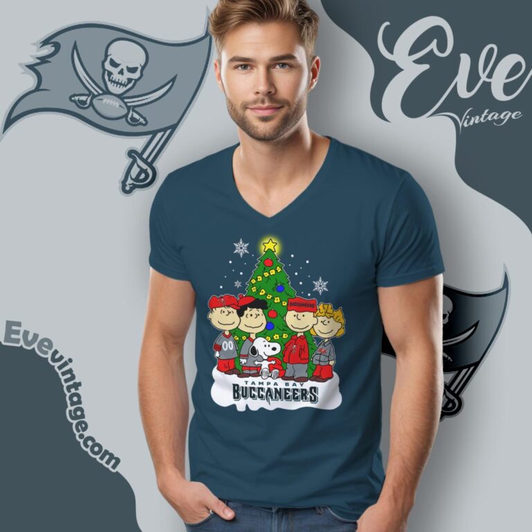 Snoopy And Friends Tampa Bay Buccaneers Christmas Shirt V Neck TShirt Snoopy And Friends Tampa Bay Buccaneers Christmas Shirt V Neck TShirt