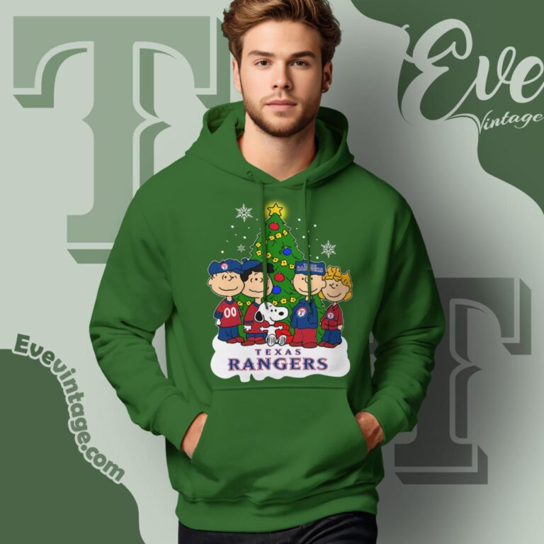 Snoopy And Friends Texas Rangers Christmas Shirt Hoodie Snoopy And Friends Texas Rangers Christmas Shirt Hoodie