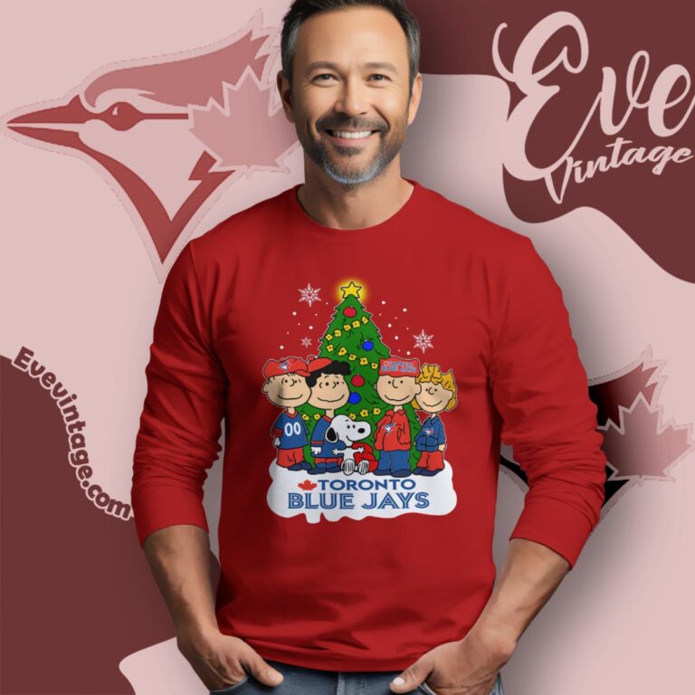 Snoopy And Friends Toronto Blue Jays Christmas Shirt Long Sleeve Tee Snoopy And Friends Toronto Blue Jays Christmas Shirt Long Sleeve Tee