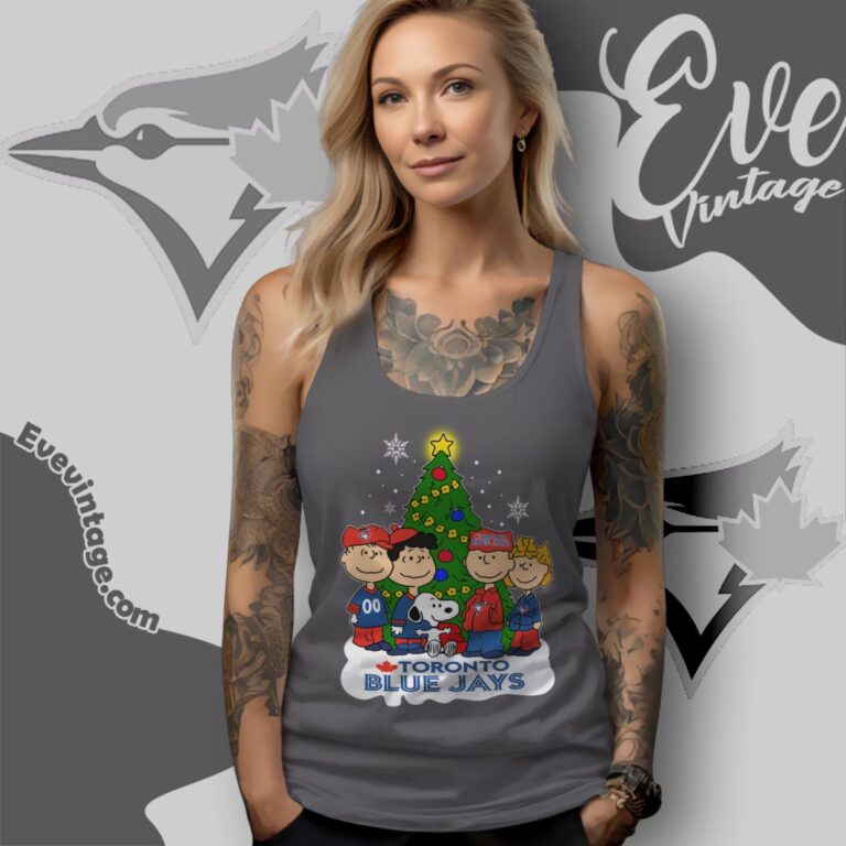 Snoopy And Friends Toronto Blue Jays Christmas Shirt Tank Top Racerback Snoopy And Friends Toronto Blue Jays Christmas Shirt Tank Top Racerback