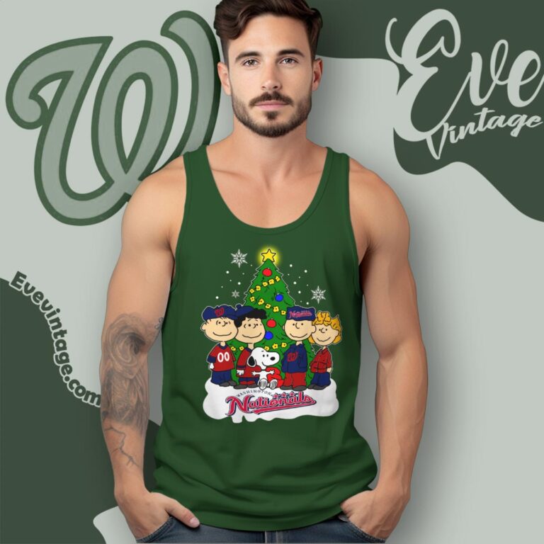 Snoopy And Friends Washington Nationals Christmas Shirt Tank Top Racerback Snoopy And Friends Washington Nationals Christmas Shirt Tank Top Racerback