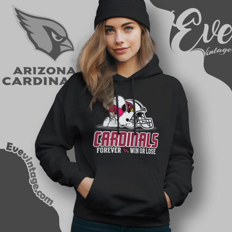 Snoopy Arizona Cardinals Forever Win Or Lose Shirt Hoodie Snoopy Arizona Cardinals Forever Win Or Lose Shirt Hoodie